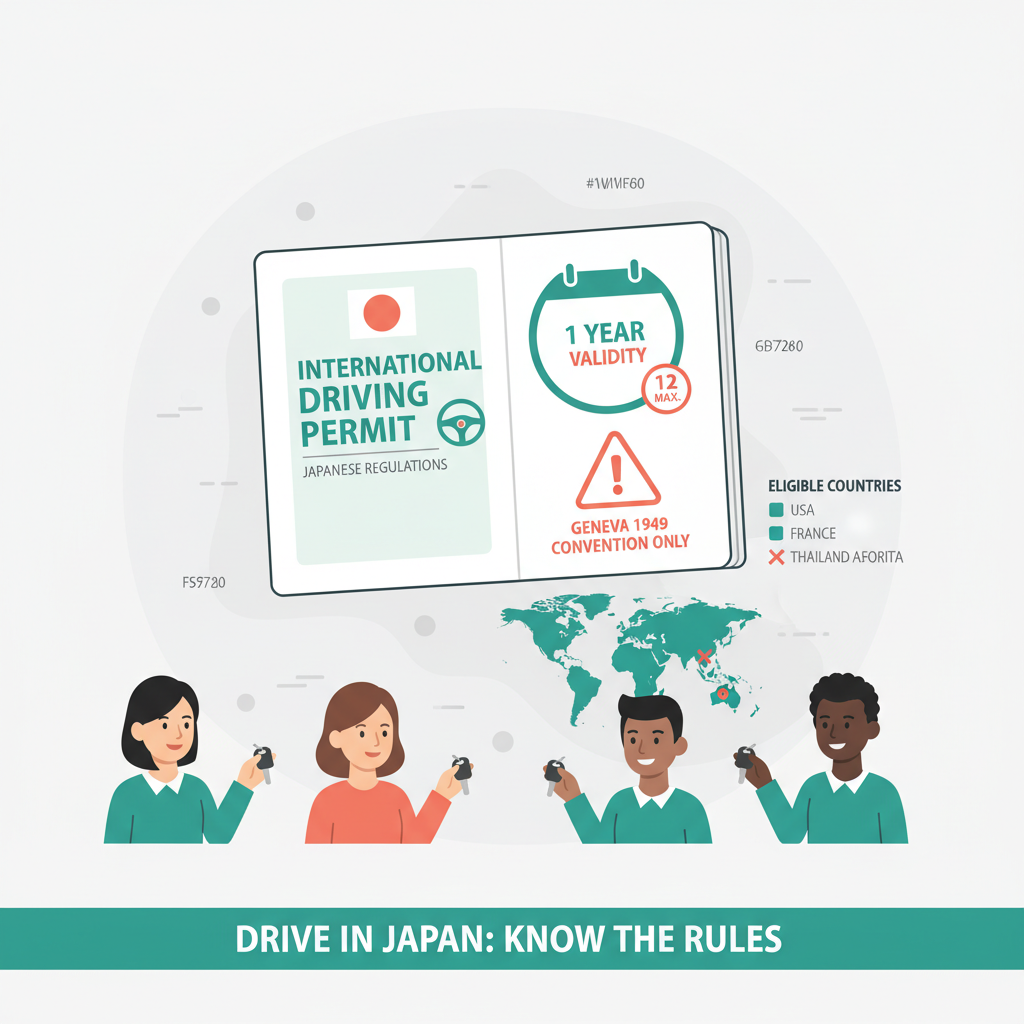 International Driving Permit rules and limitations in Japan