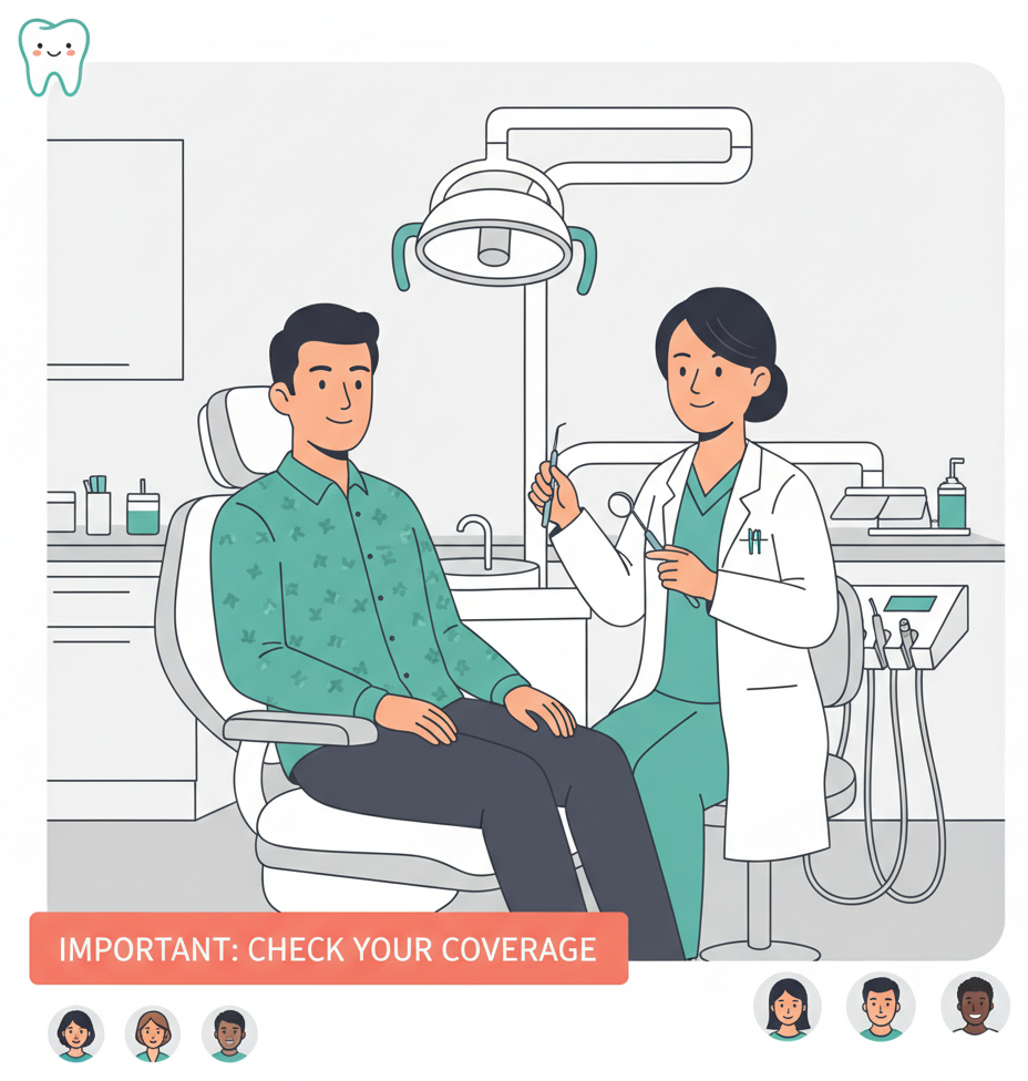 Patient at a modern Japanese dental clinic during a checkup