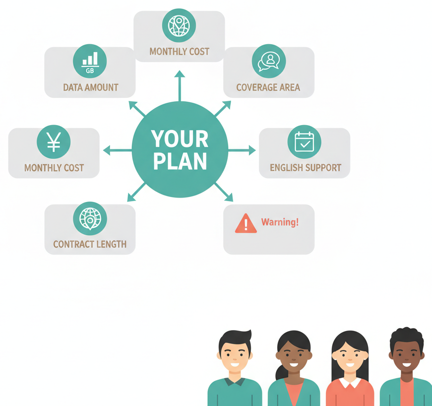 Factors to consider when choosing a mobile phone plan in Japan